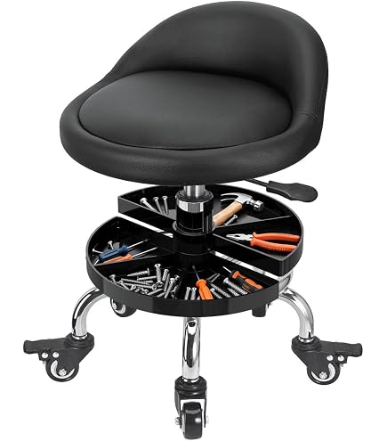 Amazon.com: JOSTZHXIN Garage Mechanic Stool Chair Rolling Shop
